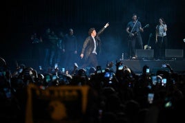 El presidente de Argentina, Javier Milei, durante la presentación de su libro