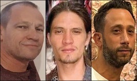 Michel Nisenbaum, Orión Hernández y Hanan Yablonka, los tres rehenes cuyos cuerpos han sido recuperados por Tel Aviv.