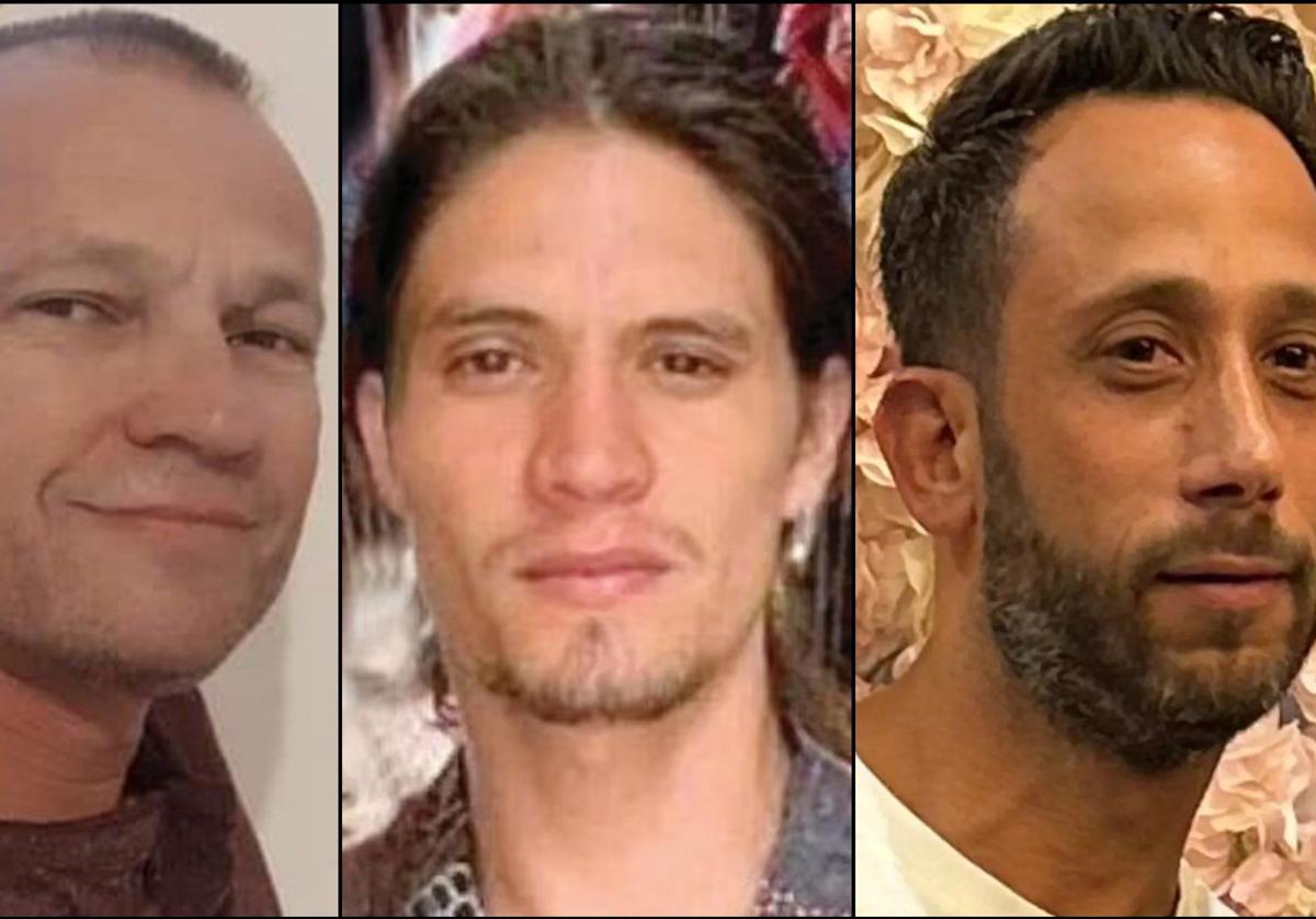 Michel Nisenbaum, Orión Hernández y Hanan Yablonka, los tres rehenes cuyos cuerpos han sido recuperados por Tel Aviv.