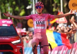 Pogacar arrolla en el Monte Grappa y conquista el Giro