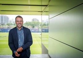 Hansi Flick, en la Ciudad Deportiva Joan Gamper.