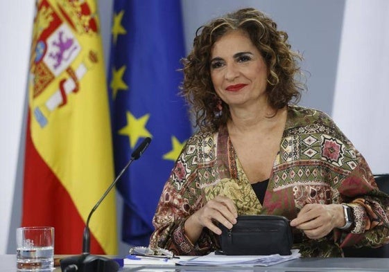 La vicepresidenta y ministra de Hacienda, Mría Jesús Montero.