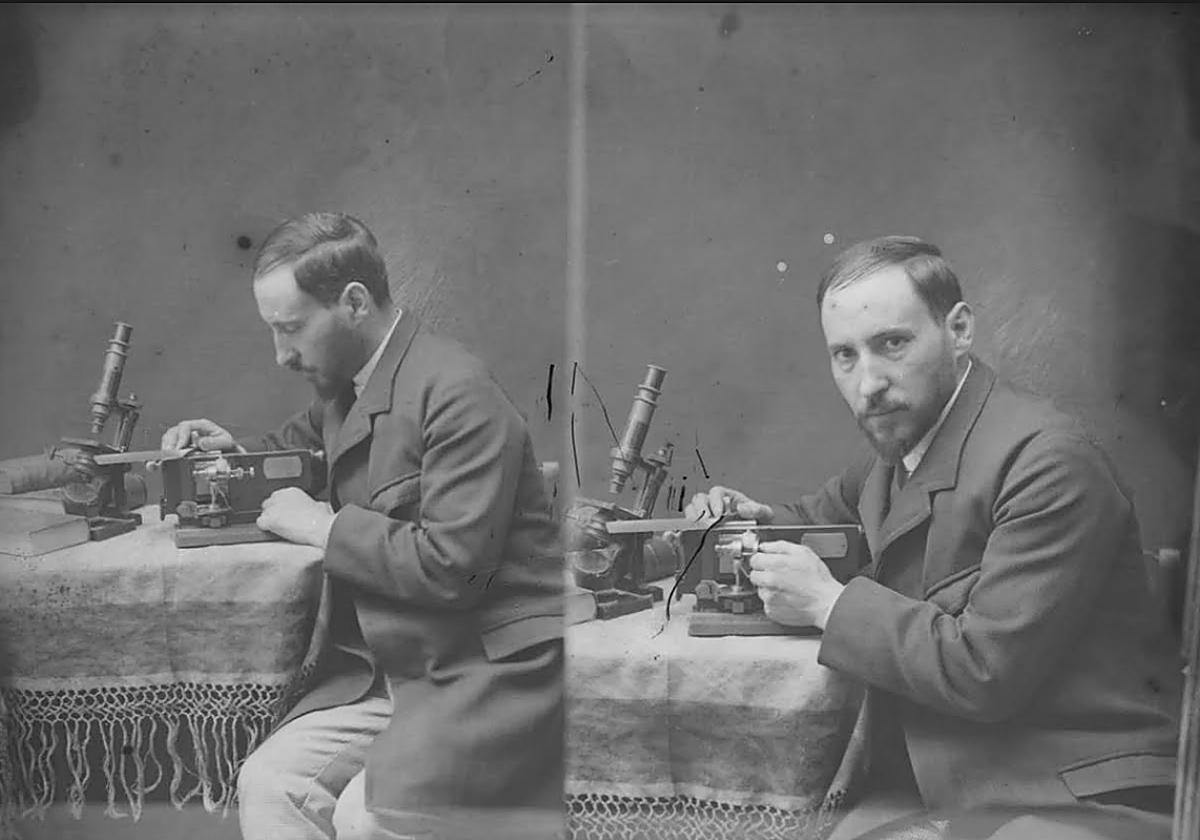 Un autorretrato de Ramón y Cajal.