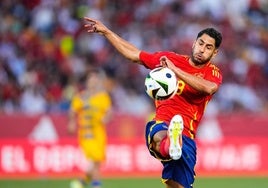 El bético Ayoze Pérez, debutante con España ante Andorra.