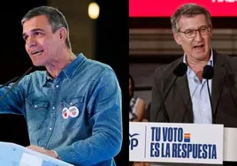 Pedro Sánchez (izquierda) y Alberto Núñez Feijóo.