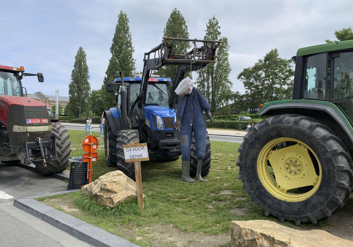 Protestas de agricultores la semana pasada en Bruselas.