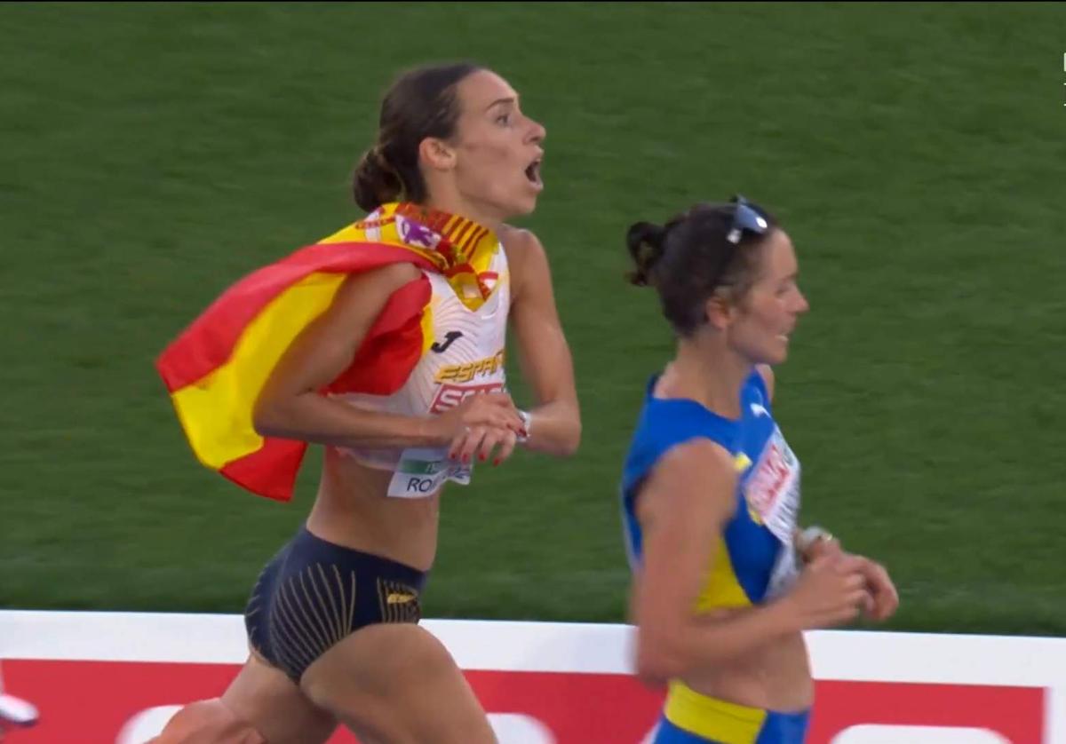 Laura García-Caro, la marchadora que perdió 'in extremis' la medalla de bronce de los 20 kilómetros en el Europeo de Roma.