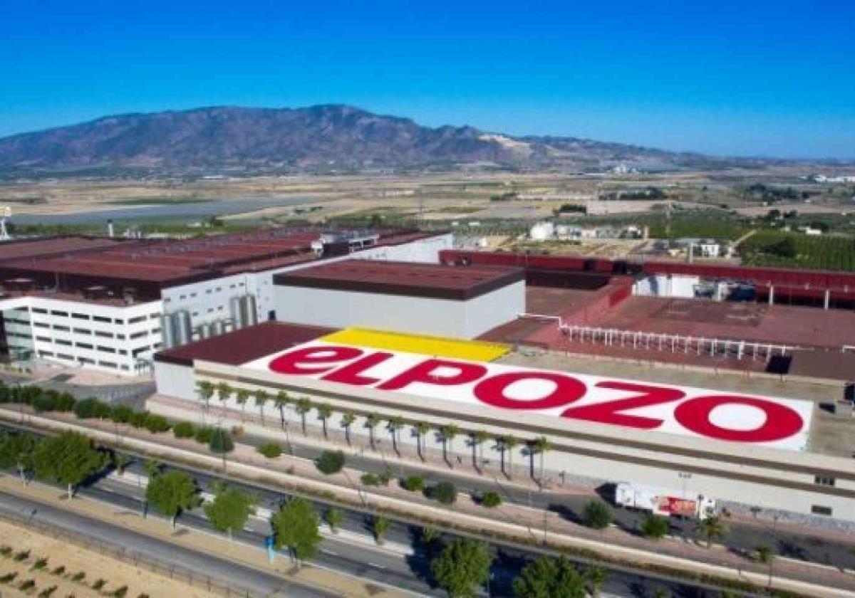 Vista aérea de la fábrica de ElPozo en Alhama (Murcia).