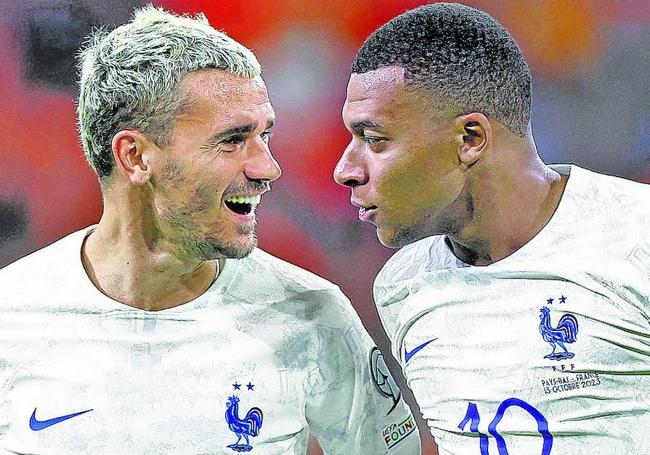 Griezmann y Mbappé son las dos principales estrellas de Francia.