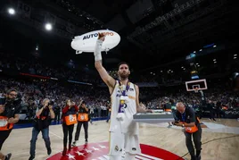 Rudy Fernández se despidide emocionado en su último partido en el WiZink Center con el Real Madrid