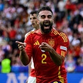 Carvajal marca su primer gol con España diez años después de debutar: «Ha sido de 'killer' absoluto»