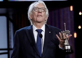 Donald Sutherland recogió el Premio Donostia en 2019.