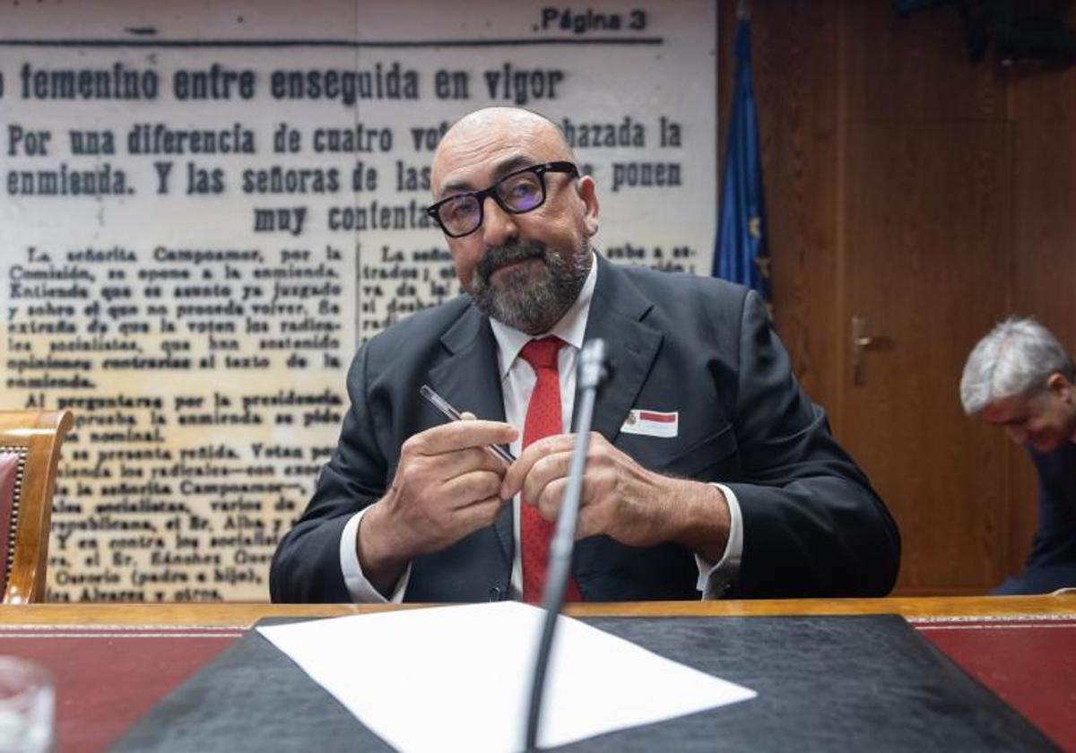 Koldo García, en la comisión del Senado.