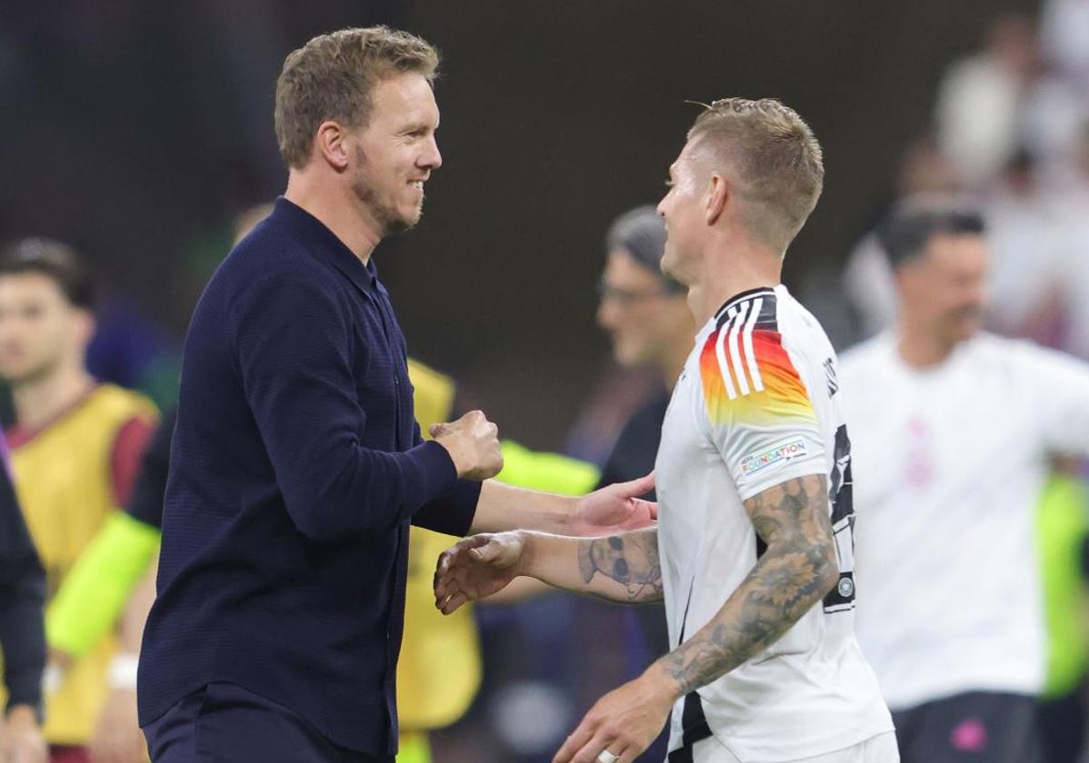 La Alemania de Julian Nagelsmann y Toni Kroos, en el camino español hacia las semifinales.