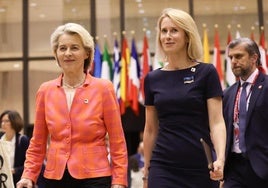 Von der Leyen y Kallas, el jueves en Bruselas.