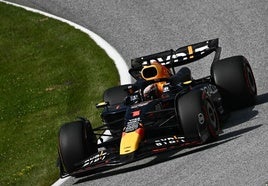 Max Verstappen en la clasificación del Gran Premio de Austria