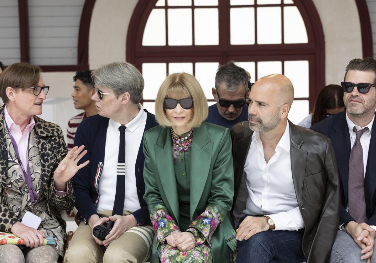 La editora de Vogue, Anna Wintour, en un desfile esta semana.