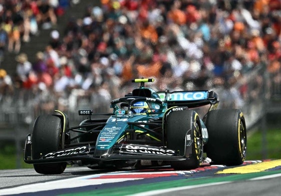 Fernando Alonso en la carrera del Gran Premio de Austria