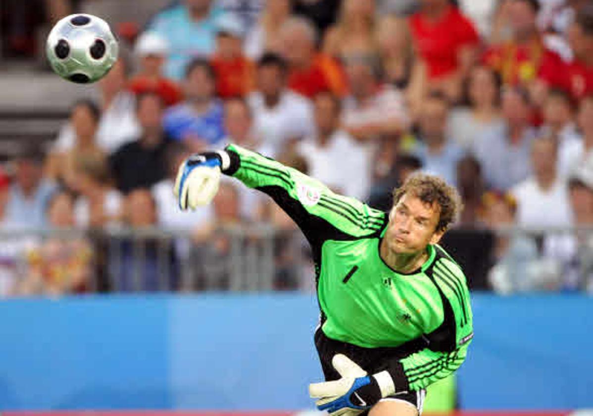 Jens Lehmann en la final de la Eurocopa de 2008