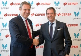 José María Solana, director de Cepsa Química y Antonio Somé, CEO de Persán.