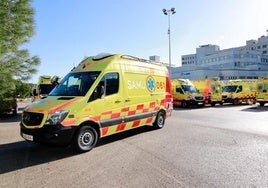 Una ambulancia del servicio SAMU 061.