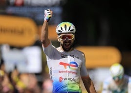Anthony Turgis celebra su victoria en Troyes.
