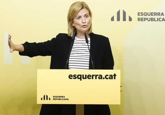 La portavoz de ERC Raquel Sans