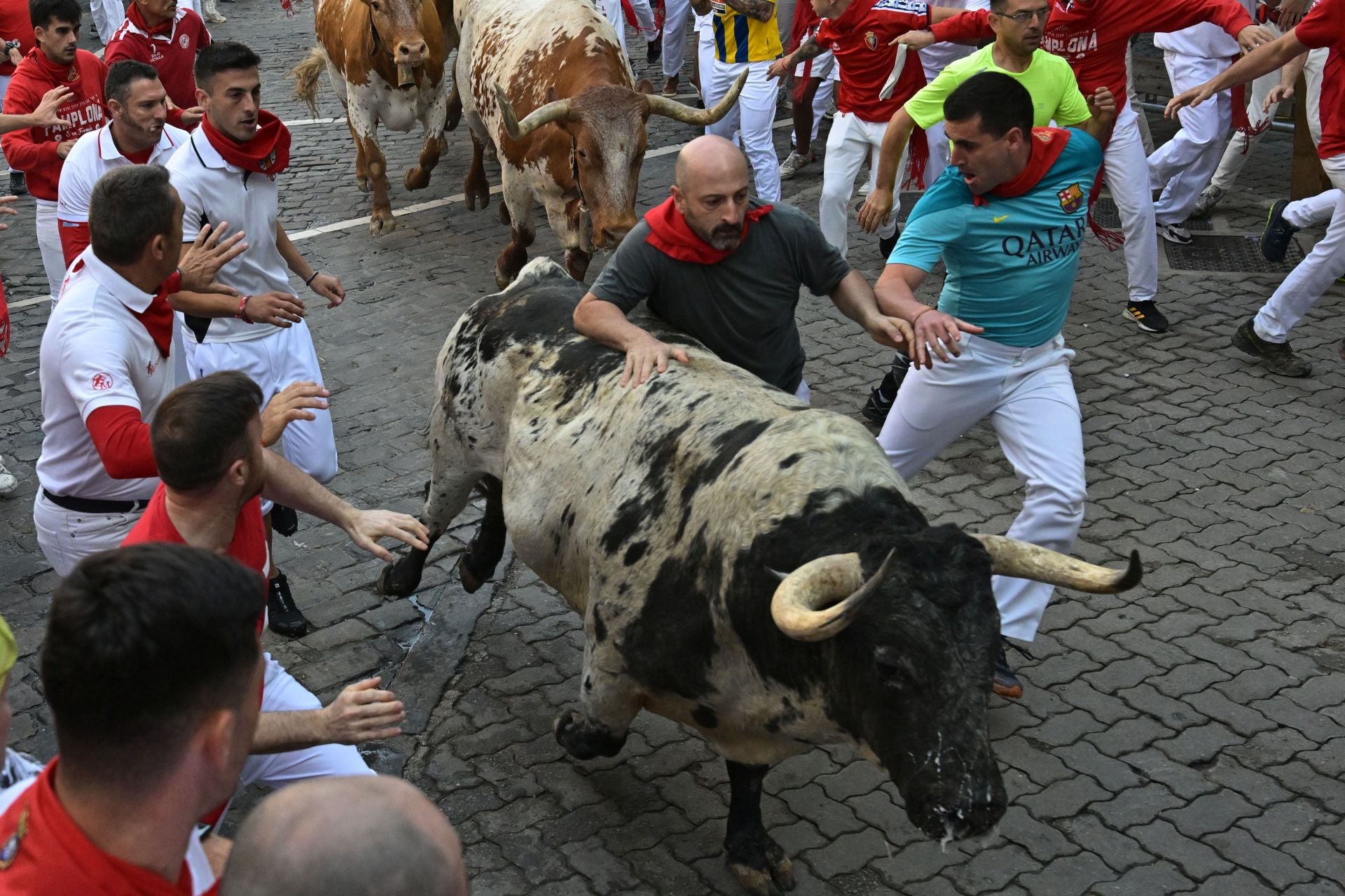 El de Cebada Gago, sin ir más lejos, fue el encierro más peligroso de 2023. Y pasó poco para lo que pudo haber ocurrido. Fiel a su historia y leyenda, los Cebada provocaron los momentos más angustiosos de las fiestas en el que fue el encierro más largo, con 2 minutos y 53 segundos. 