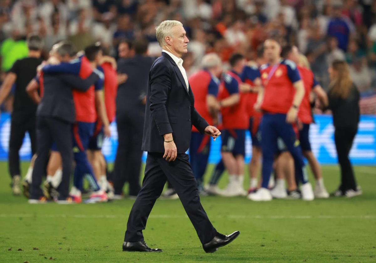 Didier Deschamps, tras la victoria de España ante Francia.