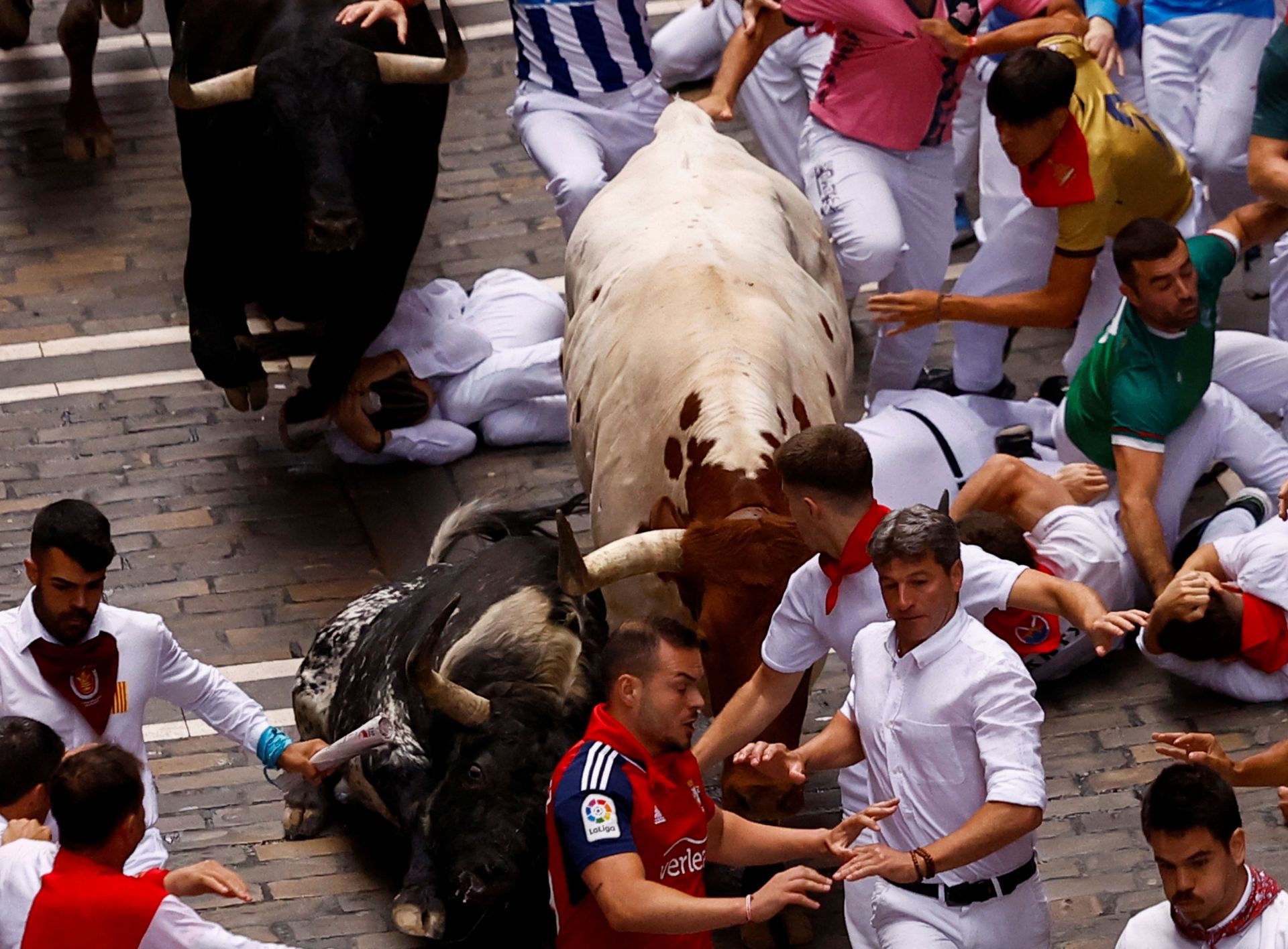 Los toros han hecho el recorrido en un tiempo de 2 minutos y 28 segundos, una carrera bastante rápida pero menos para lo que habían hecho en anteriores ocasiones.