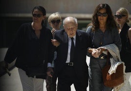 Jordi Pujol, tras el fallecimiento de su mujer Marta Ferrusola.