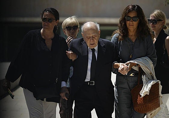 Jordi Pujol, tras el fallecimiento de su mujer Marta Ferrusola.