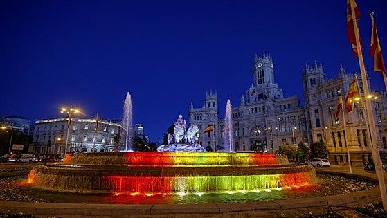 Madrid prepara la Cibeles para una posible victoria de España en la Eurocopa