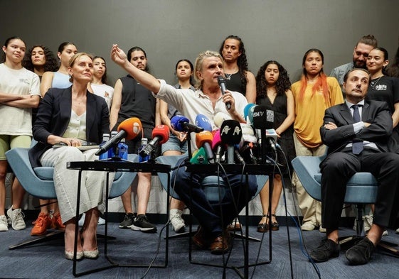 Nacho CAno, en la rueda de prensa del pasado martes.