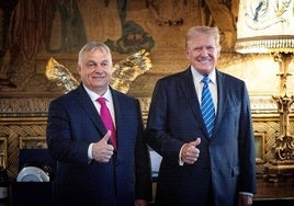 Viktor Orbán y Donald Trump evidenciaron su sintonía en la visita del húngaro a Mar-a-Lago.