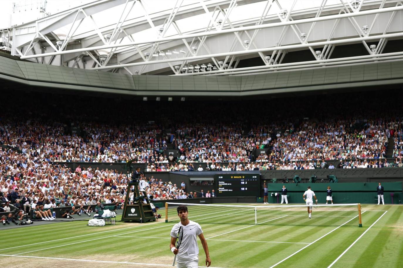 La pista central del All England Club Tennis durante la final. 