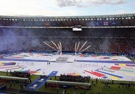 Ceremonia de clausura de la Eurocopa.