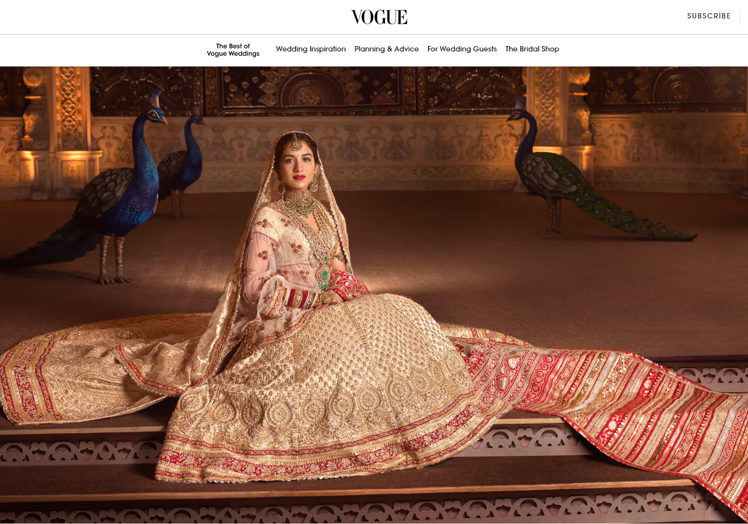 Vogue ha tenido la exclusiva de la boda.