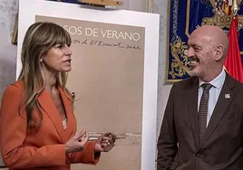 Begoña Gómez con el rector de la Complutense