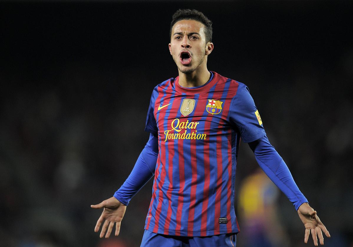 Thiago Alcántara, durante su etapa como jugador del Barça.