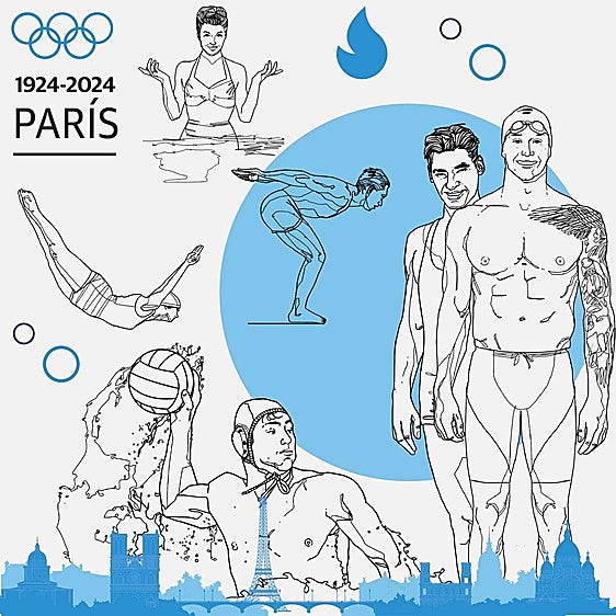 París 1924: cuando un futuro actor triunfó en la natación