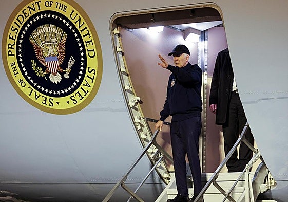 Joe Biden fue visto en público por última vez el pasado miércoles, antes de que se conociera que se había contagiado de covid.