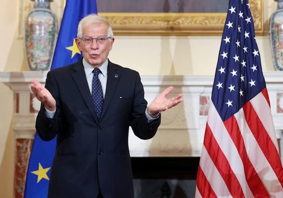 Josep Borrell durante una pasada visita a Washington.