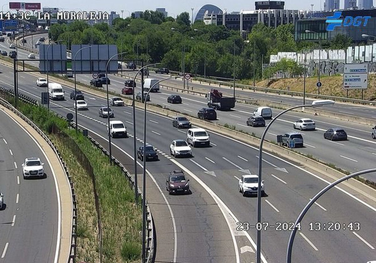 Una de las cámaras de vigilancia de la DGT en Madrid