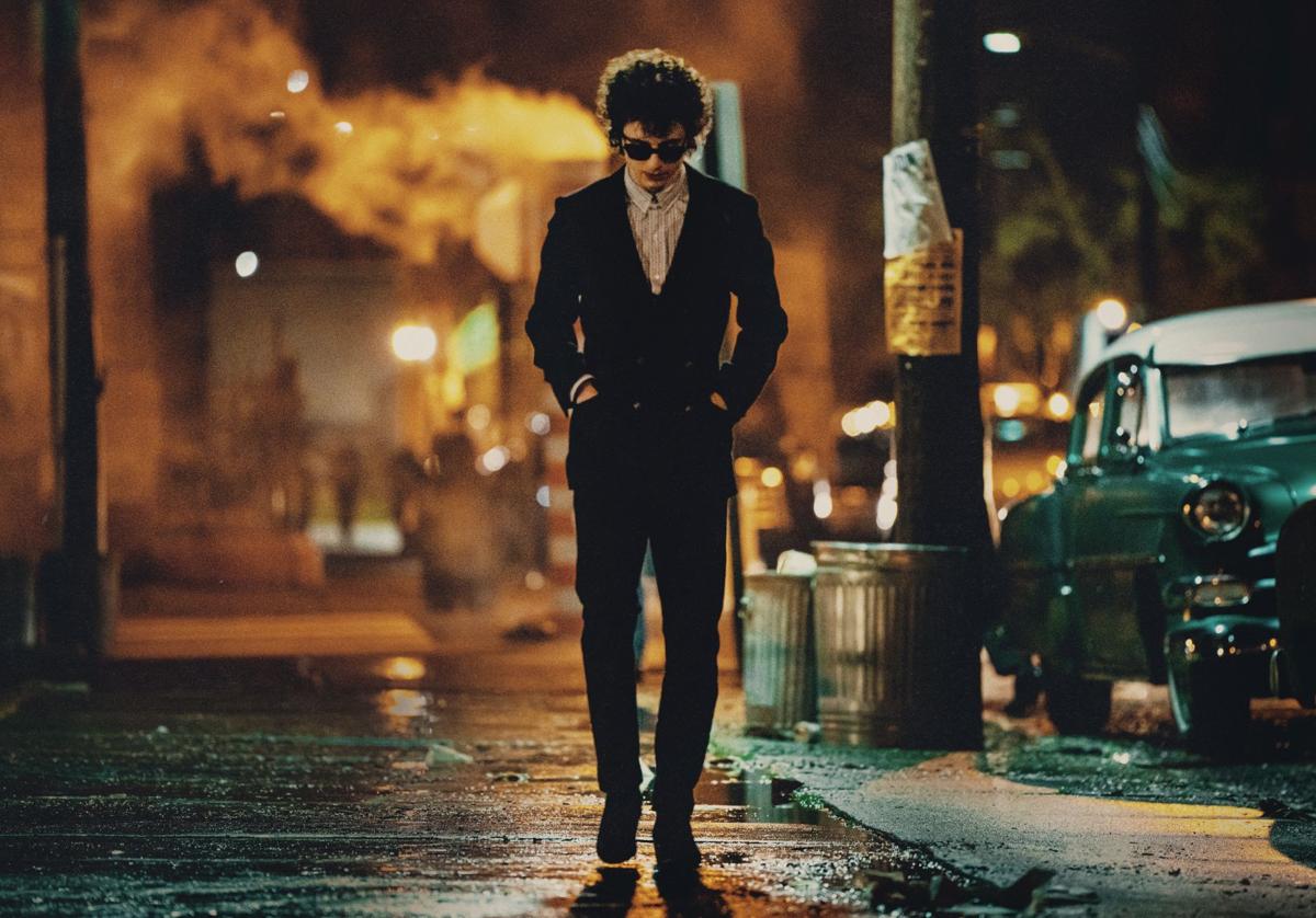 Timothée Chalamet, como Bob Dylan.