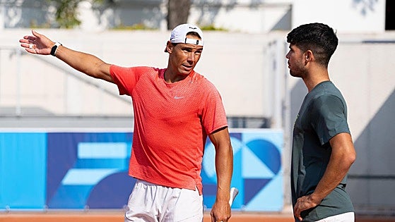 Suerte dispar en el sorteo individual de Nadal y Alcaraz