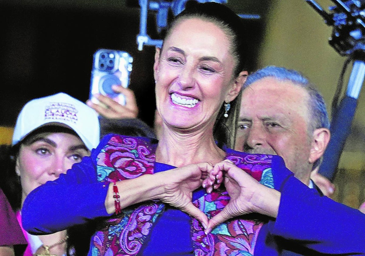 En México, Claudia Sheinbaum celebra su triunfo en las elecciones presidenciales.