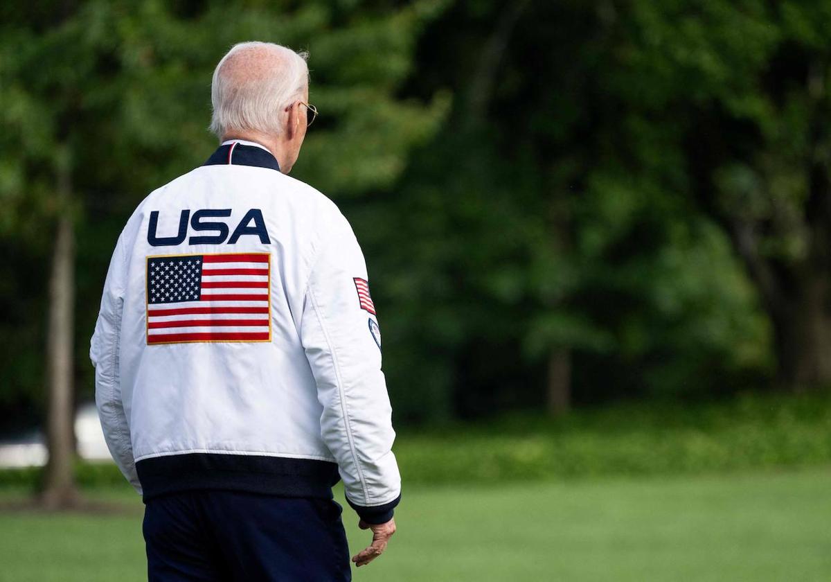 Joe Biden El presidente estadounidense, Joe Biden, antes de partir en el Marine One rumbo a Camp David.