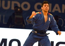 Fran Garrigós, durante un combate.