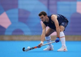 Xavi Gispert, jugador de la selección española de hockey sobre hierba.